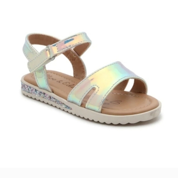 Olive & Edie Islah Iridescent Kids Sandals - Picture 1 of 13